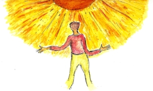 Solar Person Graphic